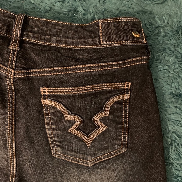 BUFFALO David Bitton Black Vintage Jeans, Size 28, 33”inseam. Stretchy, Bootcut - Picture 4 of 5